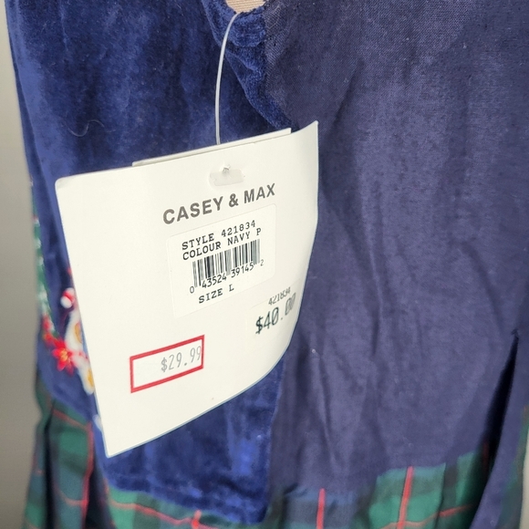 Vintage Casey & Max NWT New Long Winter Christmas Jumper Size Large - Picture 5 of 9